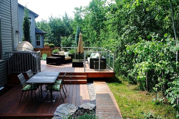 Multi-Level Backyard Deck