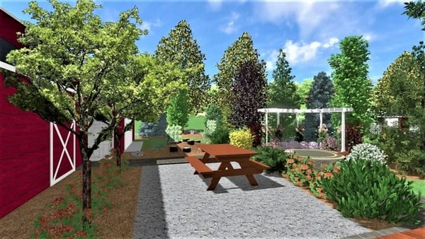 Garden Courtyard with Seating