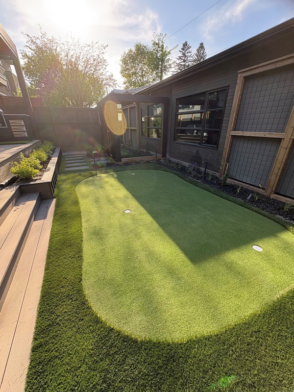 putting green for a residential home