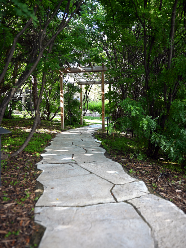 decorative concrete path